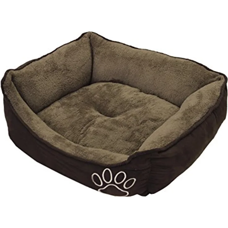 Nobby Komfortbett eckig Classic "MERO" braun L x B x H: 77 x 61 x 19 cm