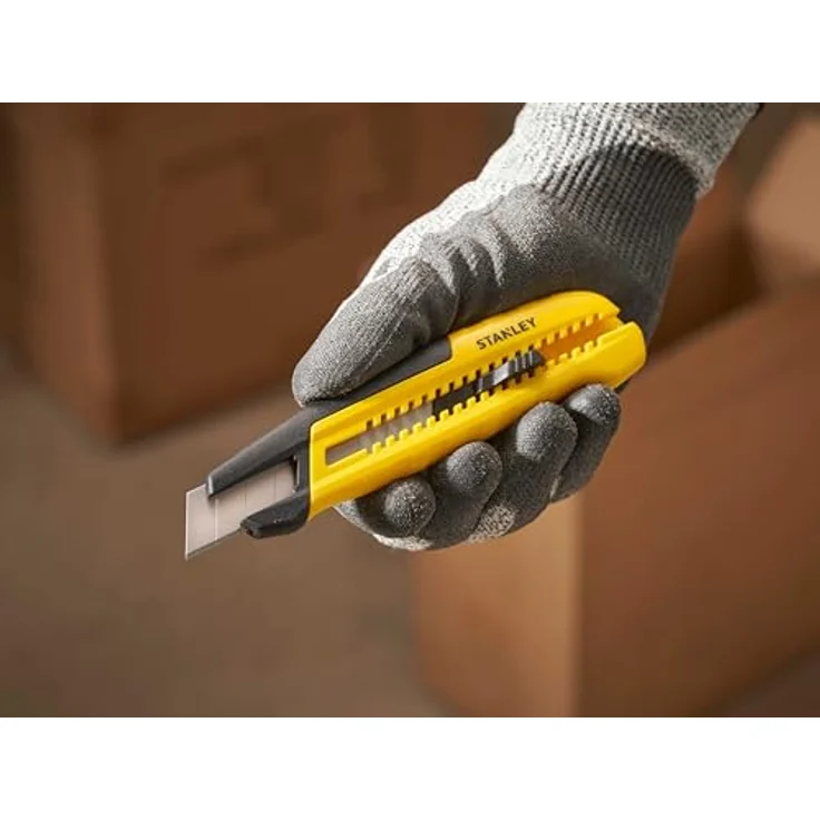 STANLEY Cuttermesser STHT10489-0, 18mm Teppichmesser mit Schieber und Klingenbrecher, ergonomisches Design – Bild 7