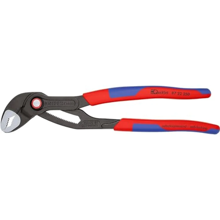 KNIPEX 87 22 250 Cobra QuickSet Hightech-Wasserpumpenzange grau atramentiert mit schlanken Mehrkomponenten-Hüllen 250 mm – Bild 3
