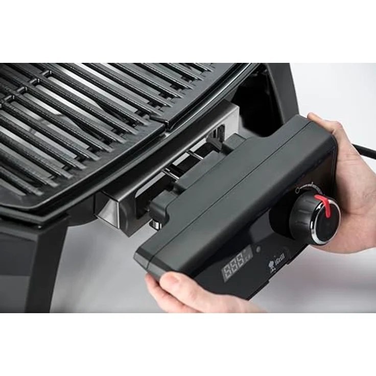 Weber Pulse 1000 Black, Elektrogrill mit digitalem Temperaturregler, schwarz, Gehäuse aus Aluminiumguss – Bild 5