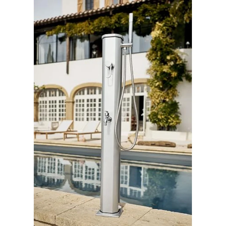 FORMIDRA Solardusche JOLLY GO 15L Aluminium Dusche Gartendusche Pooldusche – Bild 3