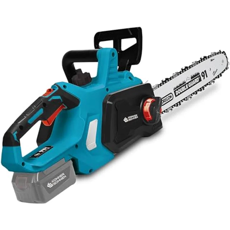Könner & Söhnen Akku-Kettensäge 20V 30cm, leichte und leistungsstarke Kettensäge ohne Akku – Bild 1