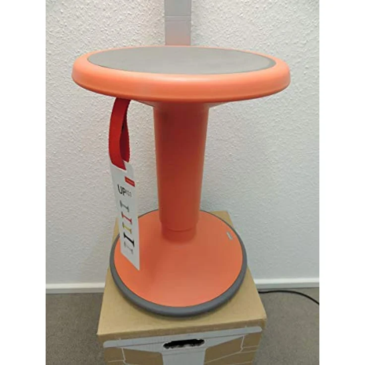 Hocker UP | Höhenverstellbar 450-630 mm | Lachsorange – Bild 3