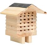 vidaXL Bienenhotel aus massivem Tannenholz 22x20x20 cm