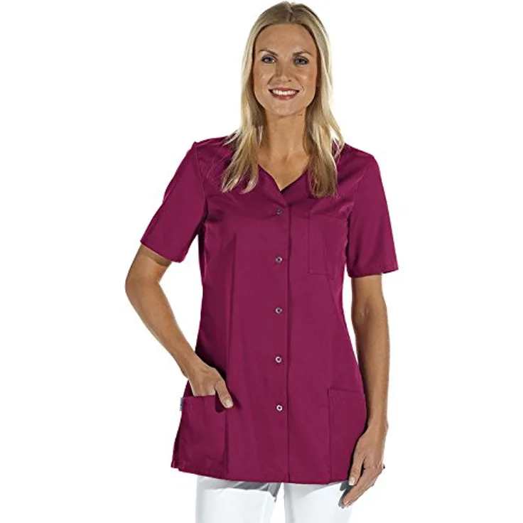 Leiber Women's Half-Sleeve Tunika, Arbeitsjacke in Beere, strapazierfähig und elegant