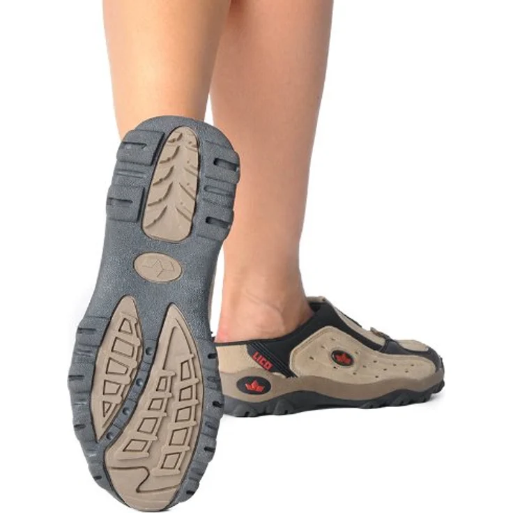 Lico Pantolette - Sicherheitssandale in braun aus echtem Veloursleder – Bild 8