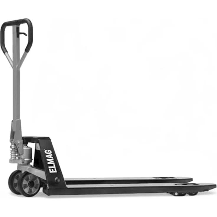 Elmag Handhubwagen HW 2500, Palettenwagen mit 2500 kg Tragkraft, 1150 mm Gabellänge, 540 mm Gabelbreite, Gummiräder & Polyurethan-Tandemrollen für mühelosen Transport – Bild 1