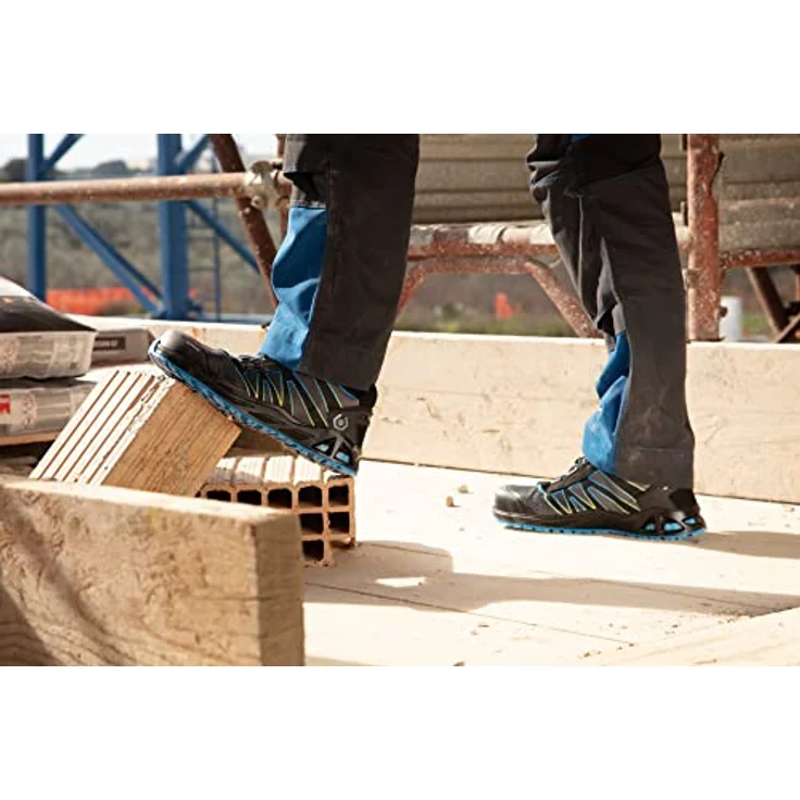 BASE Sicherheitshalbschuh B1007A K-Energy S3 SRC, rutschfest, wasserabweisend, Größe 45, schwarz/blau – Bild 10