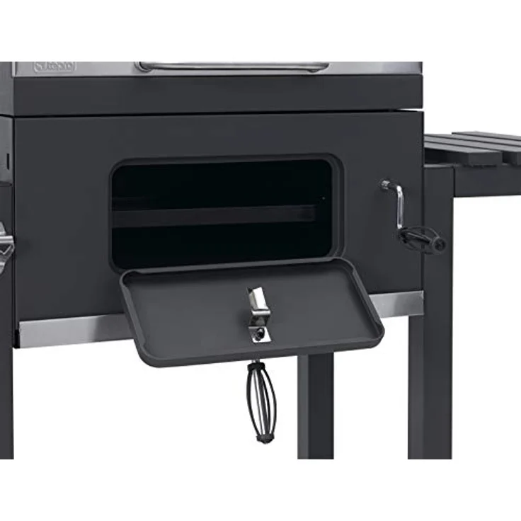 Tepro Holzkohlegrillwagen Toronto Click Holzkohlegrill, Anthrazit-Edelstahl, 104 x 100 x 67 cm, Grillfläche 55 x 41,5 cm – Bild 5