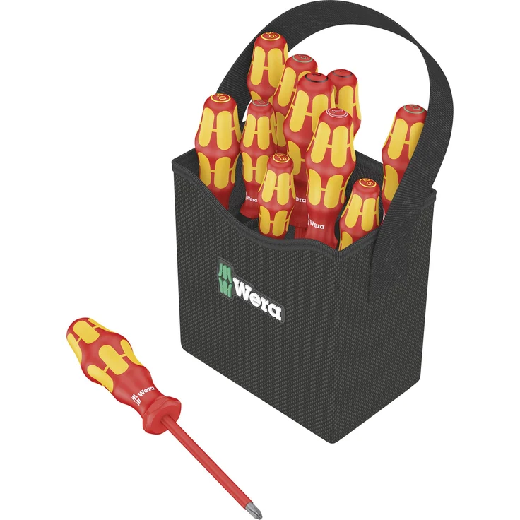 Wera Schraubendrehersatz VDE Kraftform 2go 100, PH,PZ,TORX,Schlitz 11-teilig Kreuzschlitz-Schraubendreher TORX Schraubendreher Schlitz-Schraubendreher – Bild 2