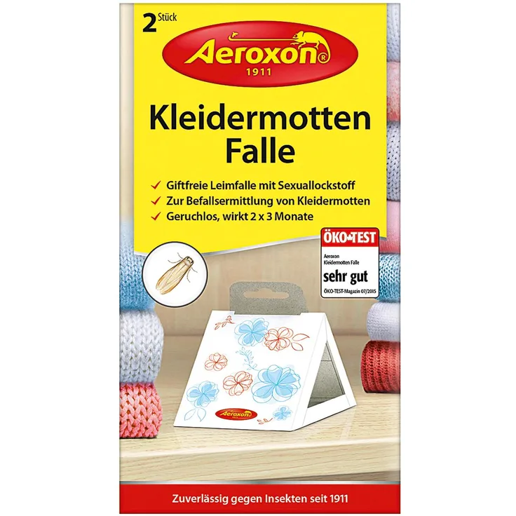 Aeroxon Kleidermotten-Falle, 2er Set