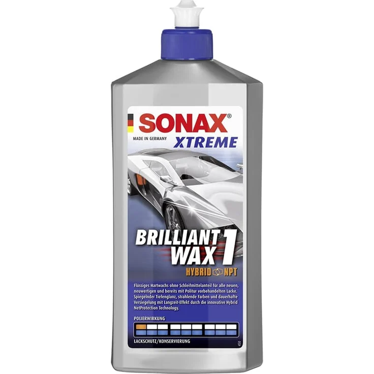Sonax XTREME Brilliant Wax 1 Hybrid NPT Politur Schutz Pflege Auto PKW 500 ml – Bild 1