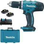 Makita 18V Akkuschrauber DDF453SYE (2 x 1,5 Ah Akku, Ladegerät DC18SD, im Koffer)