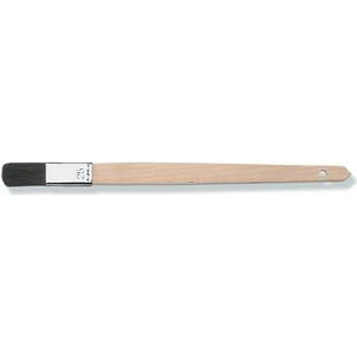 WESTEX Plattpinsel schwarze Naturborste, 20 mm, gerade Kleinpinsel mit reiner Naturborste, Hartholzstiel, Weißblech-Zwinge, Breite: 20 mm, mittlere Qualität für Arbeiten mit Wand- und Deckenfarbe sowie Lackierarbeiten (82712010)