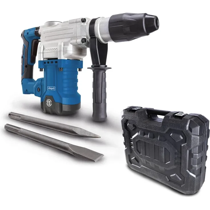 Scheppach 3in1 Bohrhammer DH1600Max, Bohren - Schlagbohren - Meißeln, Schlaghammer mit 1600W Leistung, 10 Joule Schlagkraft & 3800 BPM, SDS-Max-Spannsystem, inkl. Koffer, Spitzmeißel, Flachmeißel