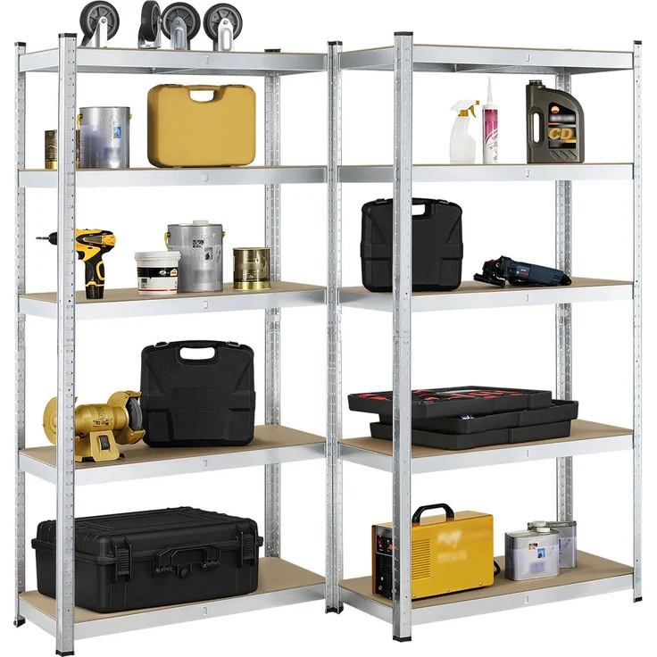 Juskys 2er Set Lagerregal Basic 180 x 90 x 40 cm (21096) – Bild 9