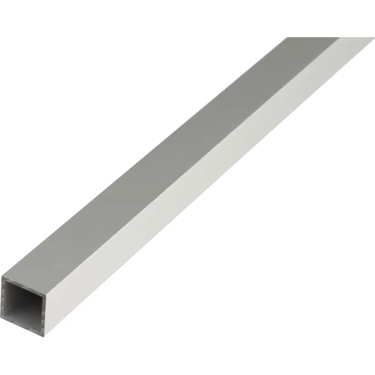 Alberts Vierkantrohr | Aluminium, silberfarbig eloxiert | 1000 x 20 x 20 mm 
(473532)