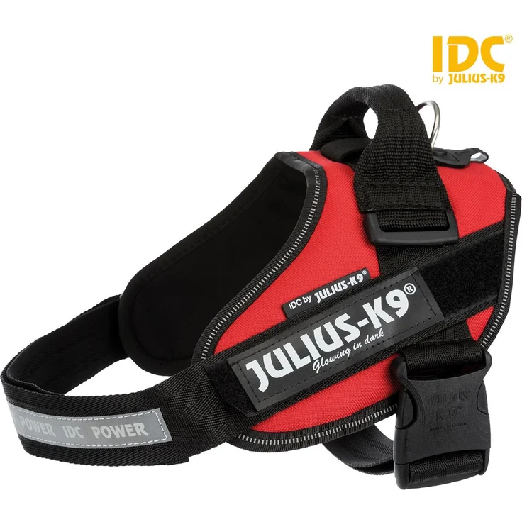 Julius-K9® IDC Powergeschirr Gr. 0 bis XXL rot Gr. 0 (M-L) – Bild 1