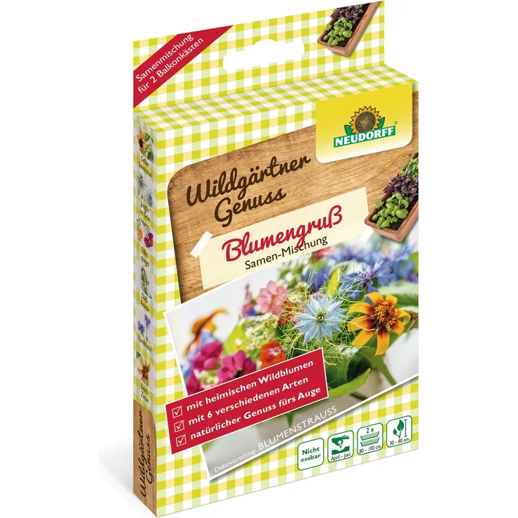 WildgärtnerGenuss Blumengruß 2 x 2 g Samen Mischung