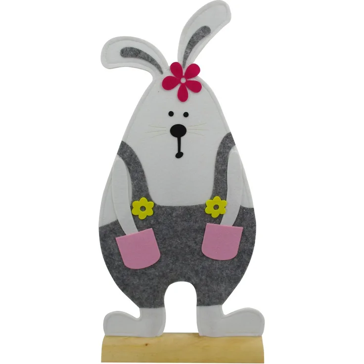 TrendLine Deko Hase Filz 41 x 8 x 83 cm