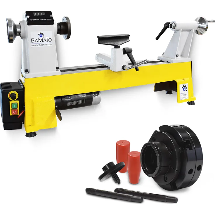 BAMATO Drechselmaschine WL-460V mit 4-Backenfutter