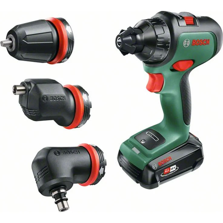 Bosch AdvancedDrill 18 06039B5007 Power for All 18V Akku-Bohrschrauber 1 x 2,5 Ah mit Akku mit Ladegerät mit Tragekoffer mit 3 Aufsätzen – Bild 2
