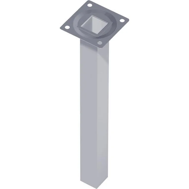 Möbelfuß schwarz RAL 9005 25x25mm H.150mm Platte ELEMENT SYSTEM VE: 4