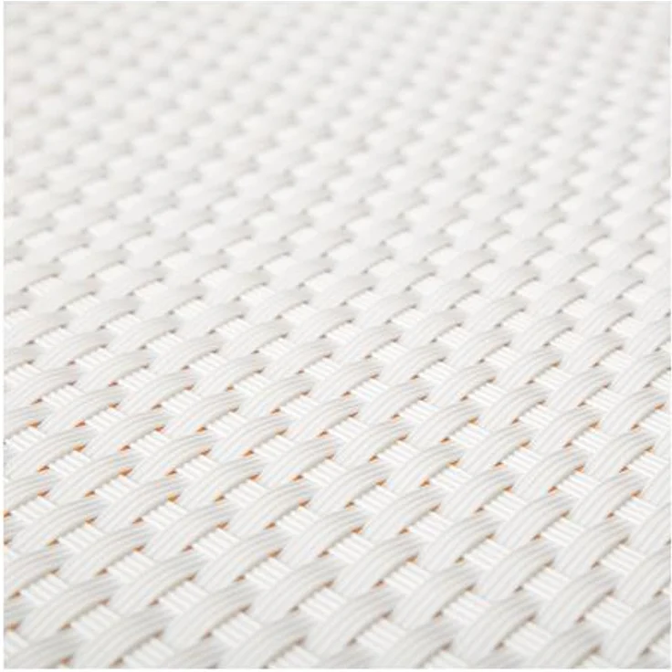 PE-Rattan in 0,9m Breite (Meterware) Sichtschutz Balkonblende weiß – Bild 1