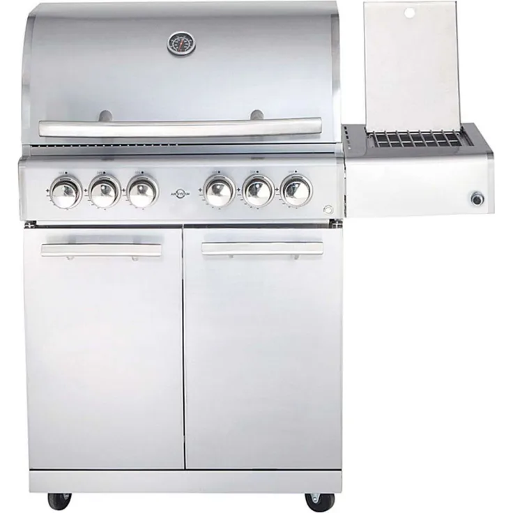 Allgrill Top-Line Modular CHEF L Gasgrill 4 Brenner/Seitenkocher/Backburner Grundmodell Grill Chef L