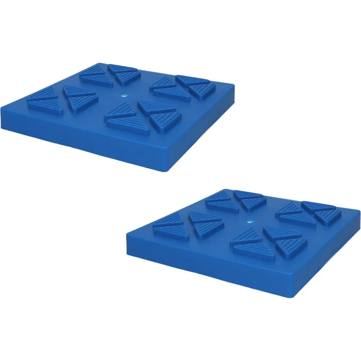 cartrend Basisplatten für Stützböcke, blau, 2er Set