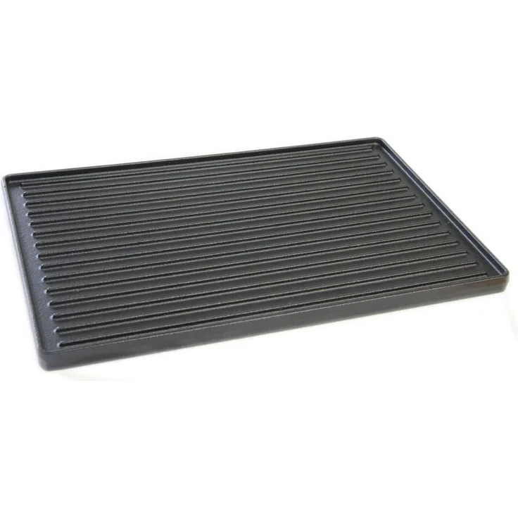 SANTOS Wende-Grillplatte Gusseisen für Broil King Monarch / Royal, 36,2 x 27,1 cm