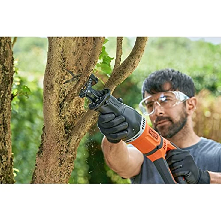 Black und Decker 750 W Säbelsäge BES301 20 mm Hublänge für schnelle Schnitte in Holz Metall & Kunststoff – Bild 11