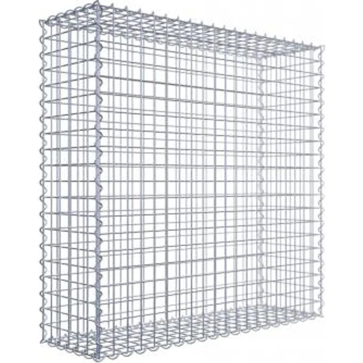 Gabiona Gabione 100 cm x 100 cm x 30 cm (L x H x T), Maschenweite 5 cm x 5 cm, Spirale
