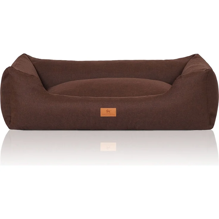 Knuffelwuff Hundebett Lotte Braun M-L 85x63cm – Bild 1