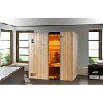 WEKA Infrarotkabine UPPSALA Kombi inkl. 3,6 KW OS Ofen, 3336 W, naturbelassen