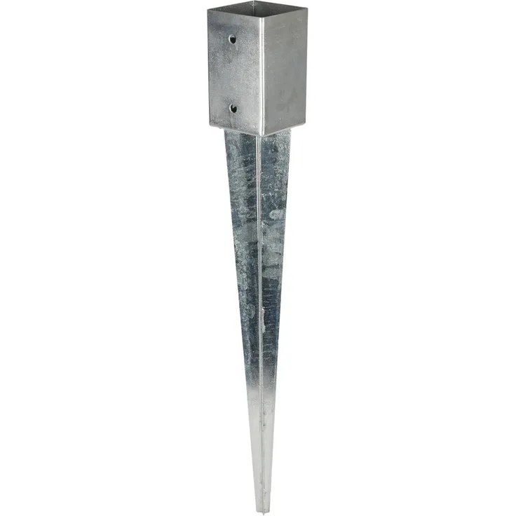 Einschlagbodenhülse verzinkt 91x91x750mm Einschlaghülse Bodeneinschlaghülse