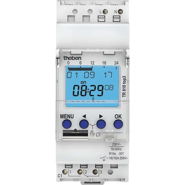 Theben Digitale Zeitschaltuhr Wochenprogramm TR 610 top3