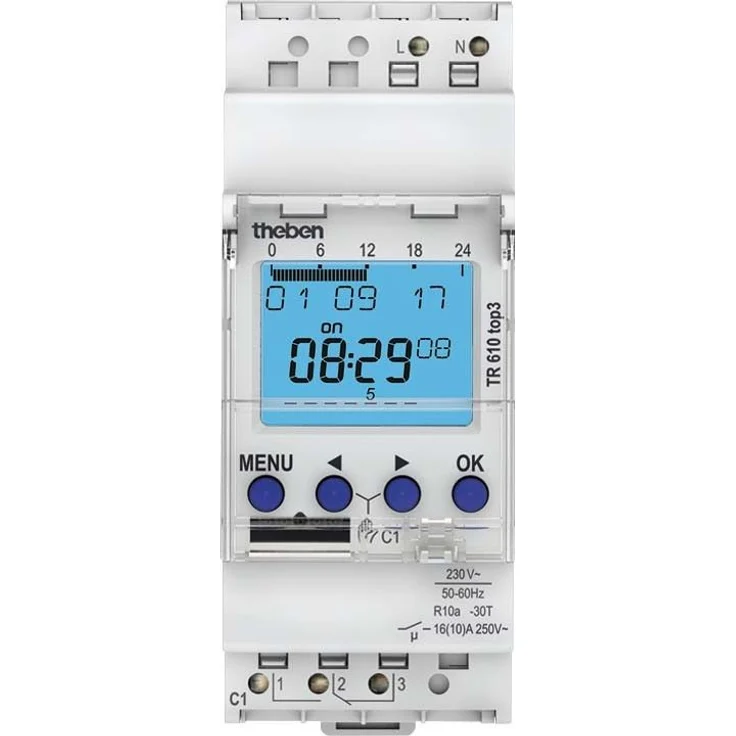 Theben Digitale Zeitschaltuhr Wochenprogramm TR 610 top3 – Bild 1