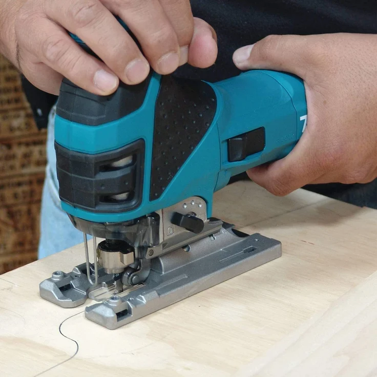 Makita 4351 FCTJB Pendelhubstichsäge schwarz - Stichsäge - Säge - im MAKPAC 720 W Leerlaufhubzahl 800-2800 U/min, Hubhöhe 26 mm Schnittleistung Holz 135 mm, Stahl 10 mm – Bild 5