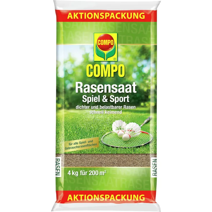 COMPO® Rasensaat Spiel und Sport Aktion, 4 kg