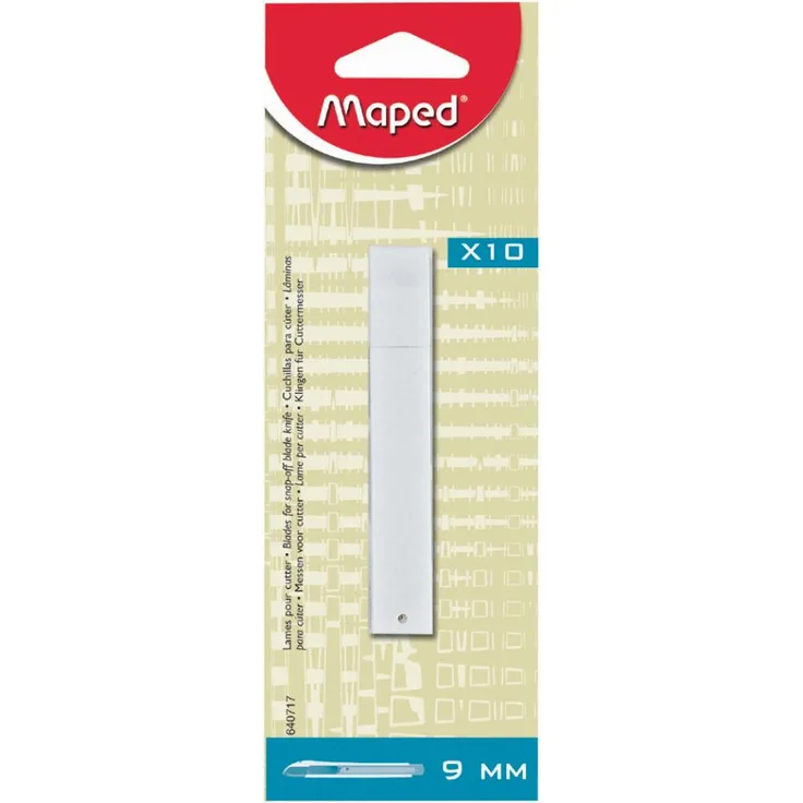 Maped Ersatzklinge für Cutter 18mm VE=10 Stück in Blisterverpackung
