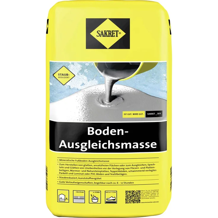 Sakret Boden-Ausgleichsmasse 20 kg Sack grau
