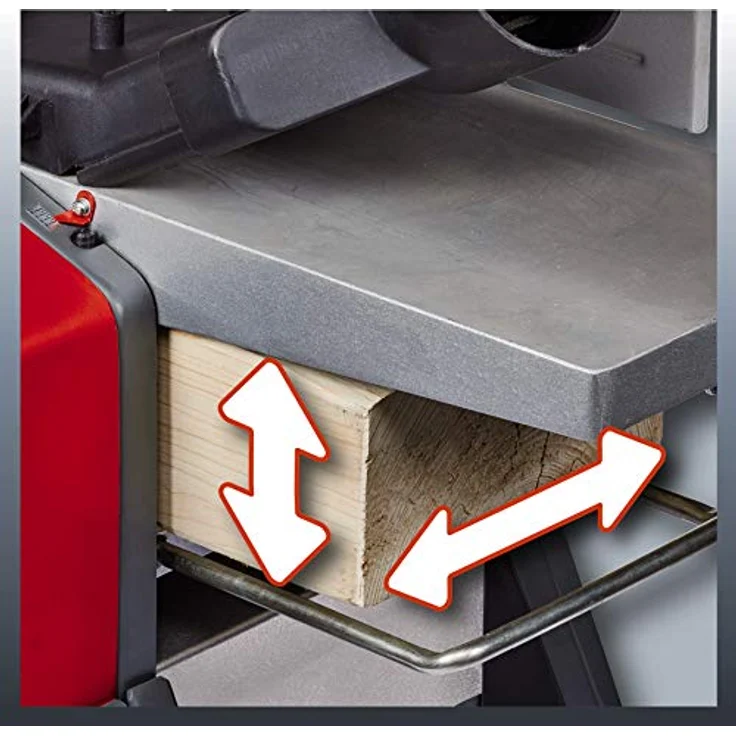 Einhell Stationäre Hobelmaschine TC-SP 204 (1.500 W, 9000 min-1, stabile Konstruktion für Dickenhobeln und Abrichten, ausziehbare Werkstückauflage) – Bild 5