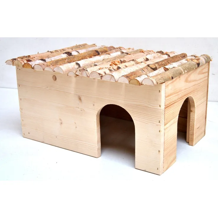 Ollesch Nagerhaus Hagar L 40x23x20 cm, mit Birkendach