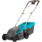 GARDENA PowerMax 1200-32 Elektrorasenmäher: Rasenmäher bis 300 m², 32 cm Schnittbreite, 30 l Fassungsvolumen, Schnitthöhe 20-60 mm, klappbares Gestänge, ergonomischer Handgriff - 5032-20 - 05032-20