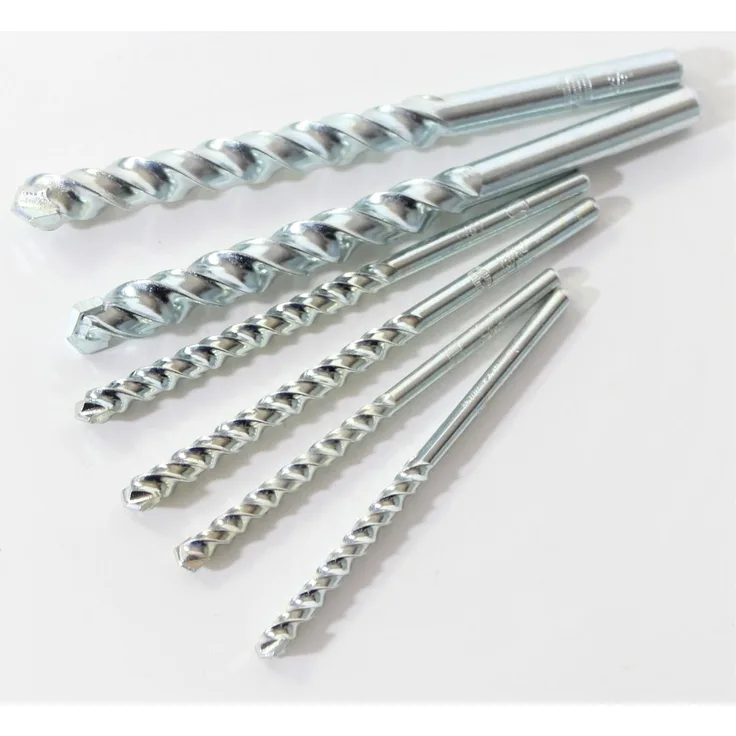 LUX Steinbohrer Set 6-teilig ø5,6,10mm Bohrer Stein Betonbohrer Stahl Rundschaft
