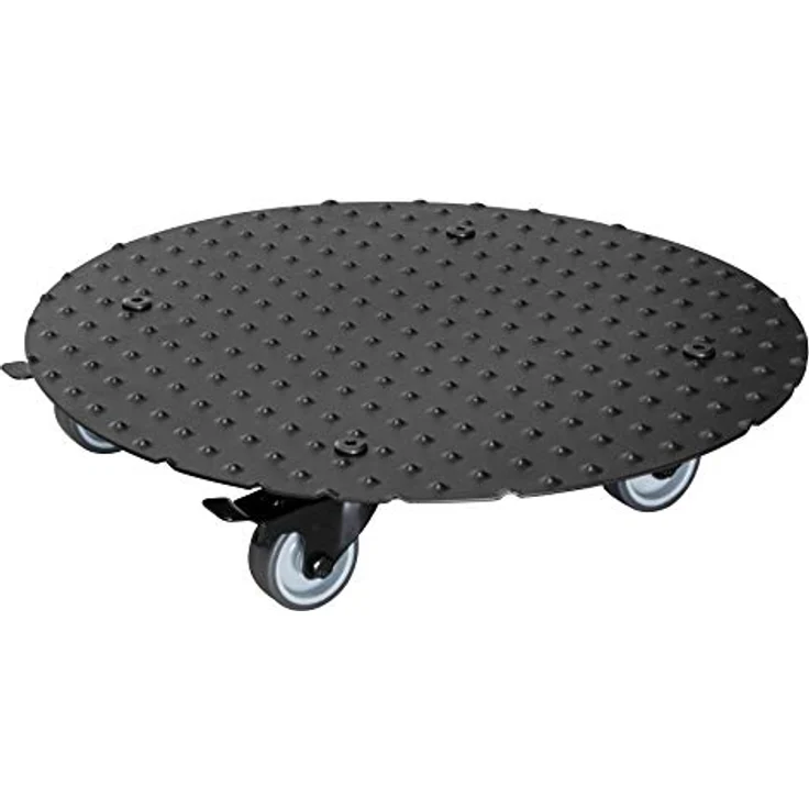 Multi Roller MR 7006, Ø 38 x 7,5 cm, softe Rollen Ø 50 mm, Gleitlager, 2 Bremsen, Alu Riffelblech, Tragkraft 150 kg – Bild 1