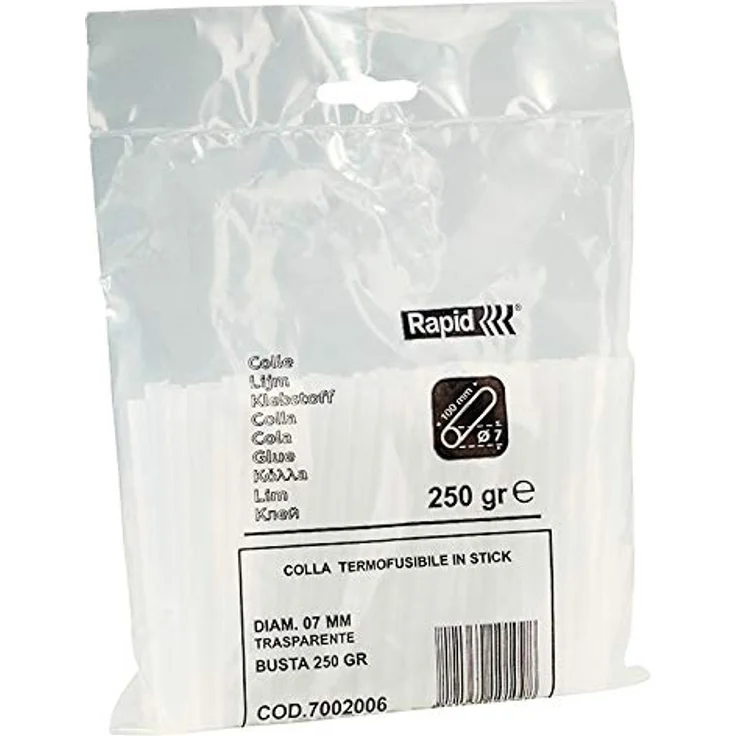 Rapid Heißklebesticks Transparent Universal, 250g Klebesticks 100mm Länge, Universeller Hei?kleber, für Heißklebepistole 7mm – Bild 6