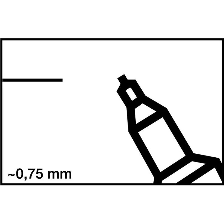 Edding Permanentmarker 404 schwarz Strich-B.0,75mm Rundspitze EDDING VE: 10 – Bild 2