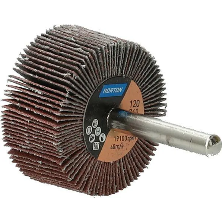 Fächerschleifer m.Schaft R207Plus 40x20x6 P120